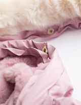 Parka - Abnehmbarer Kunstpelz - lila