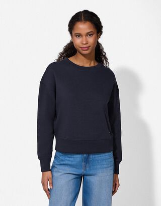 Sweatshirt - Oversized Fit - dunkelblau