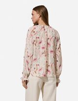 Blouse - Toucher doux - Blanc cass&eacute;