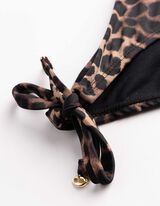 Bikinislip - Seitliche Schn&uuml;rungen - braun