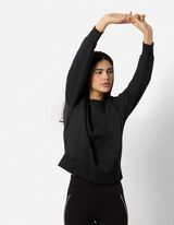 Sweat-shirt - Coupe oversize - noir