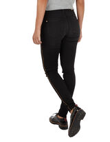 Damen Coloured Denim 5-Pocket-Jeans mit Goldnaht