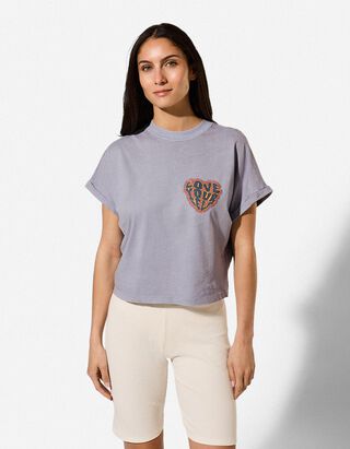 T-shirt - Print - blauw