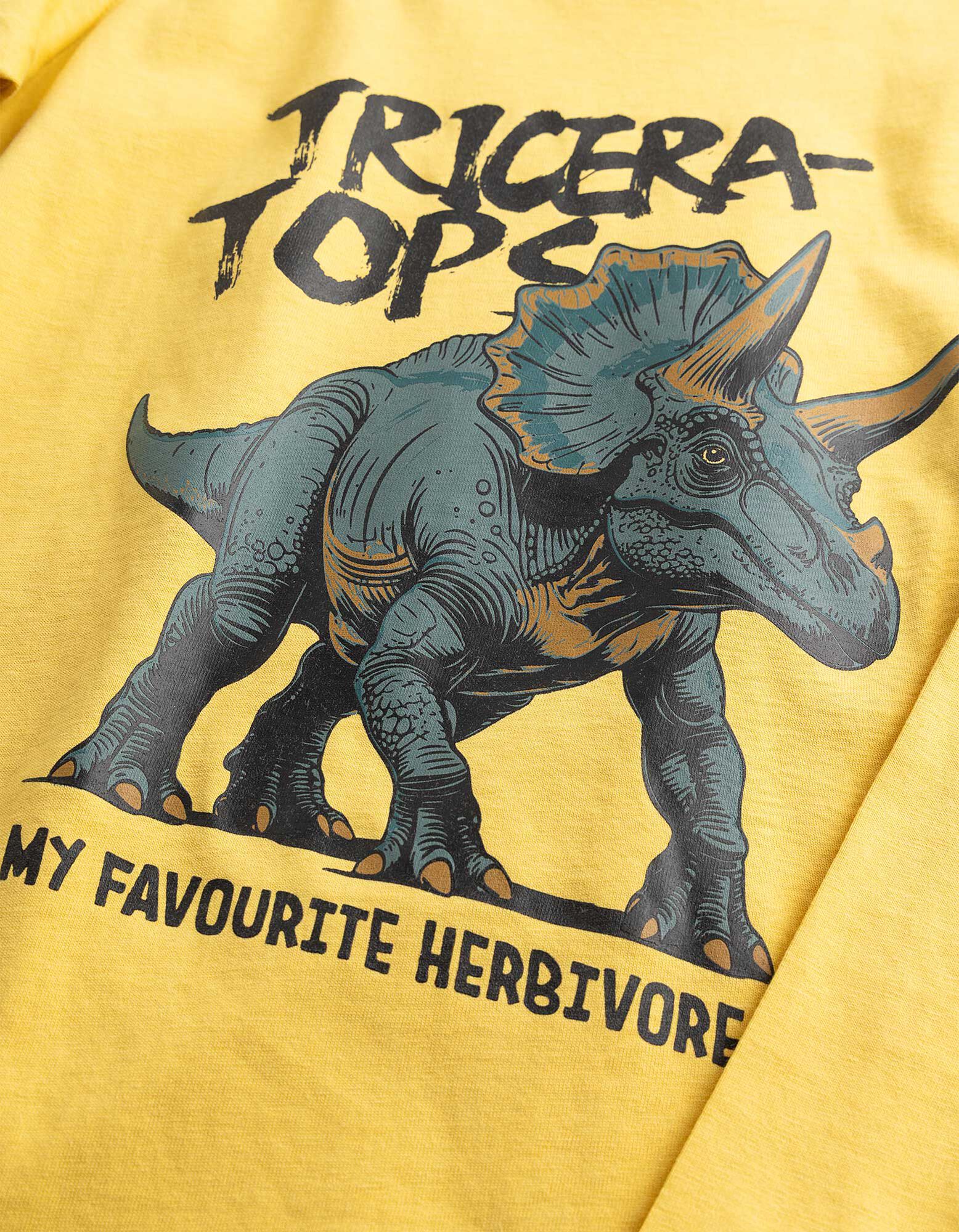 Longsleeve - Voorkantprint - geel