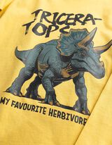Longsleeve - Voorkantprint - geel