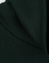 Tričko s dlouhým rukávem - Rolákový límec - zelena