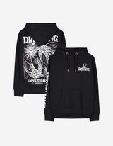 Sweat-shirt - Impression au dos - Noir