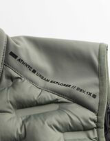 Gilet - Geometrisch motief - donkergroen