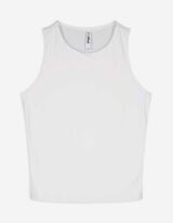 Majica na bretele - slim model - bela