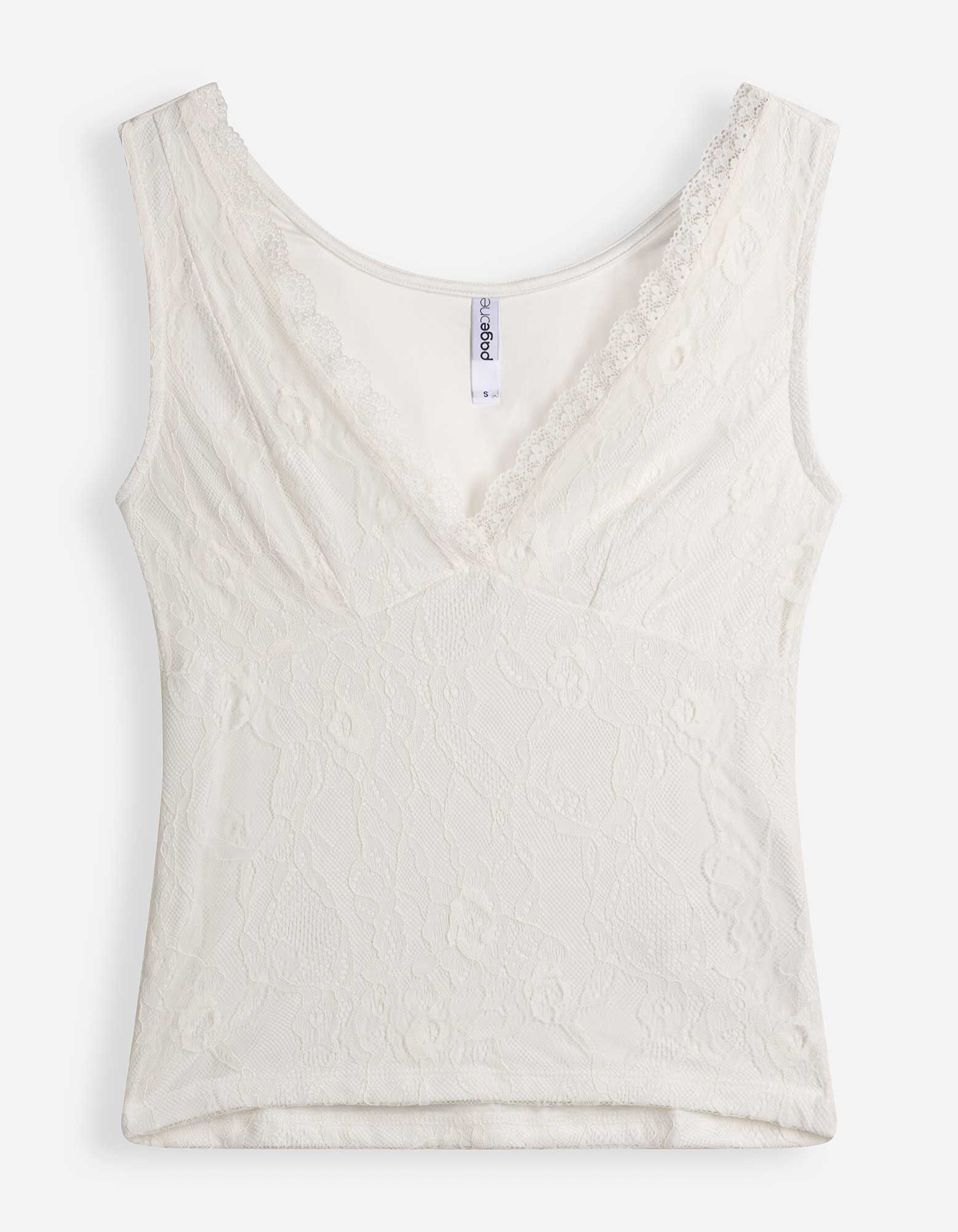 Top - Spitze - Off-White