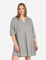 Bluza-haljina - Viskoza - tamno-zelena