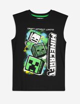 koszulka bez rękawów - Minecraft - czarny
