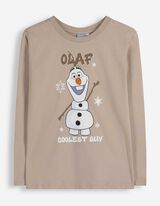 Langarmshirt - Frozen - Beige