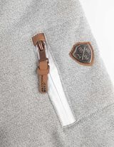 Sweatjacke - Wattierung - hellgrau