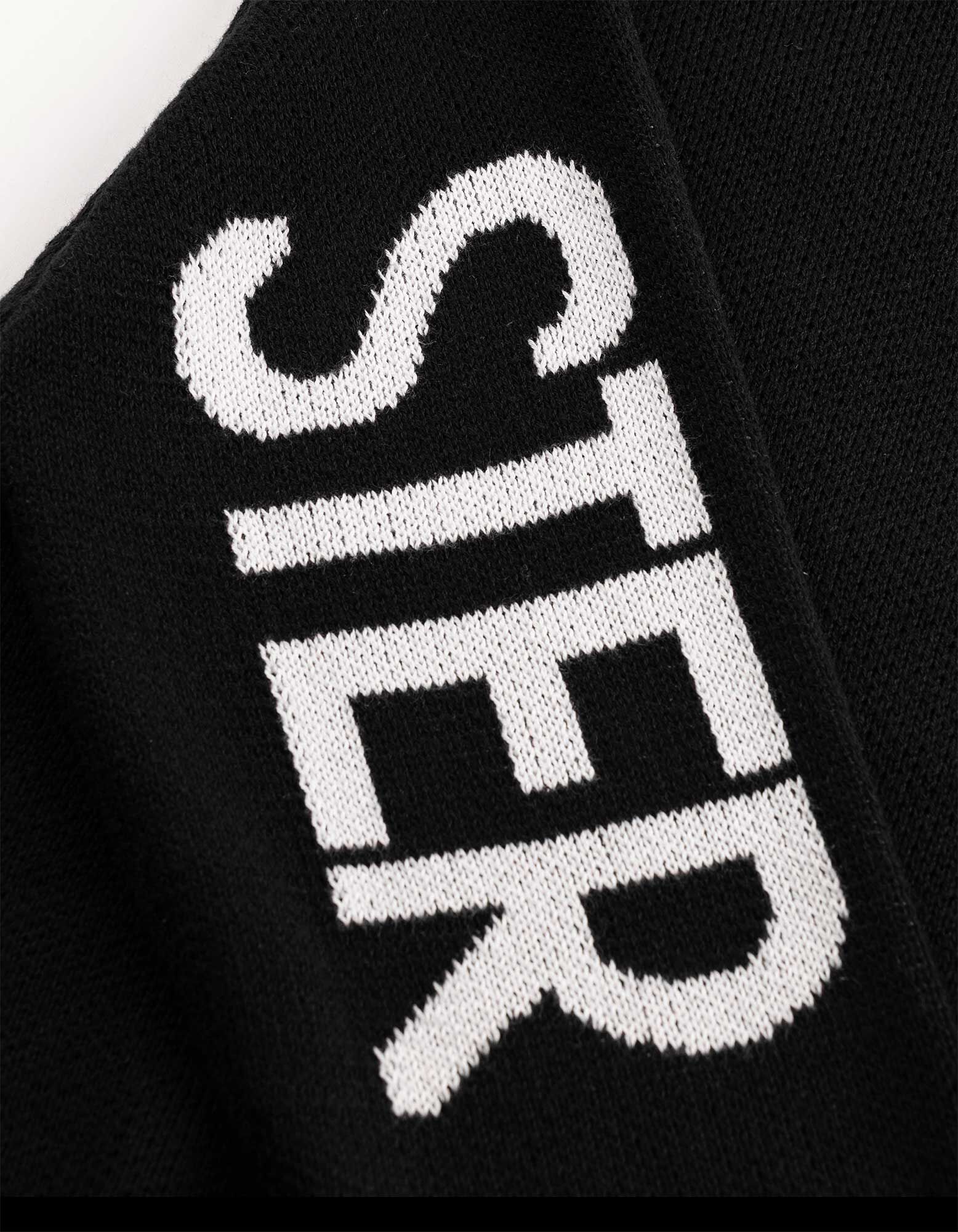 Strickpullover - Oversized Fit - Schwarz