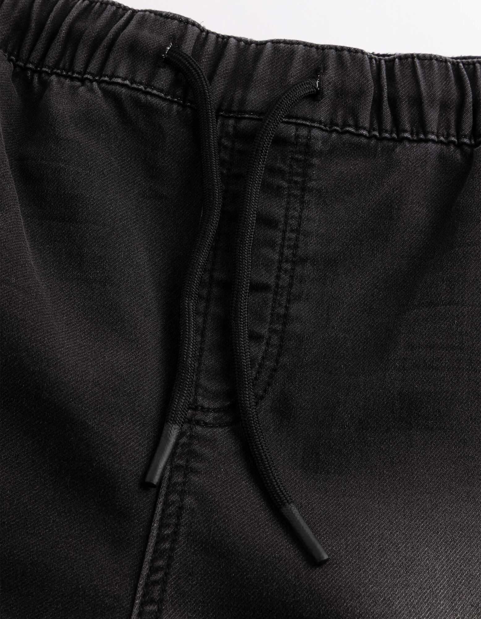 Jeansshorts - Jogger Fit - Grau