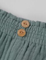 Broek - Mousseline - turkoois