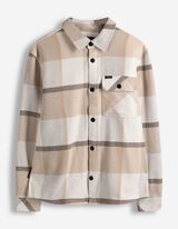 koszula - Wz&oacute;r w kratkę - bialy