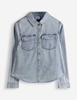 Hemdbluse - mid blue denim - blau