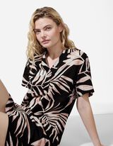 Kleid - Seitenschlitz - schwarz