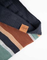 Okrugli &scaron;al - Pruge - svetlo-siva