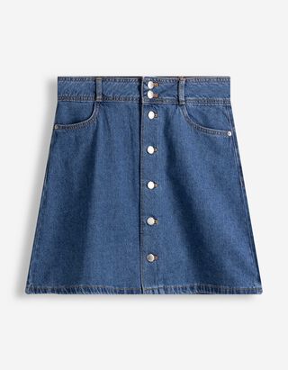 Jeansrock - mid blue denim - blau