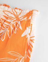 Pantaloncini - Misto lino - arancione