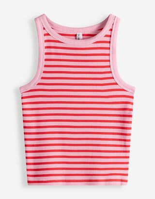 Tanktop - Rippenstruktur - lila