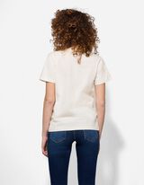 Majica kratkih rukava - Rhinestones - bela