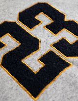 Pulover s kapuco - Prevelik kroj - svetlo siva