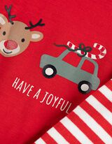 Glaustinukės ir kelnių komplektas - pakuotė po 2 vnt - raudonas