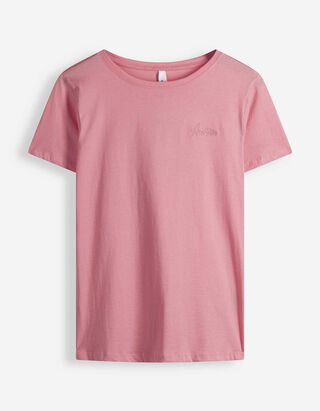 T-Shirt - Stickereien - Rosa