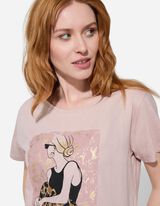 Majica kratkih rukava - Sjajni print - ljubicasta