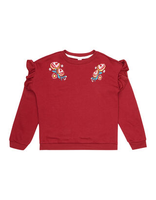 M&auml;dchen Sweatshirt mit Volants