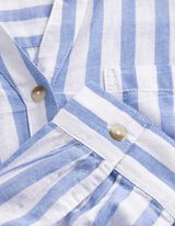 Hemdbluse - Streifen - dunkelblau