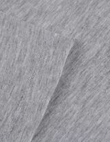 Cropped Shirt - Jersey - grau