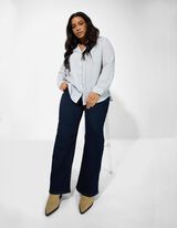 Jeans - Gamba larga - blu scuro