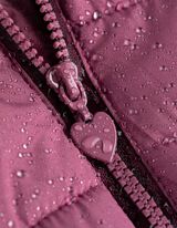 Palton matlasat - Monocrom - Rosu inchis