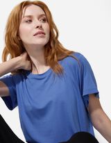 T-shirt - LENZING&trade; ECOVERO&trade; - niebieski