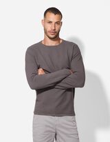 Pulóver - Okrúhly výstrih - seda