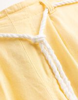 Kalhoty - Vzhled lnu - sv. zluta