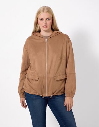 Blouson - Regulierbarer Saum - Braun