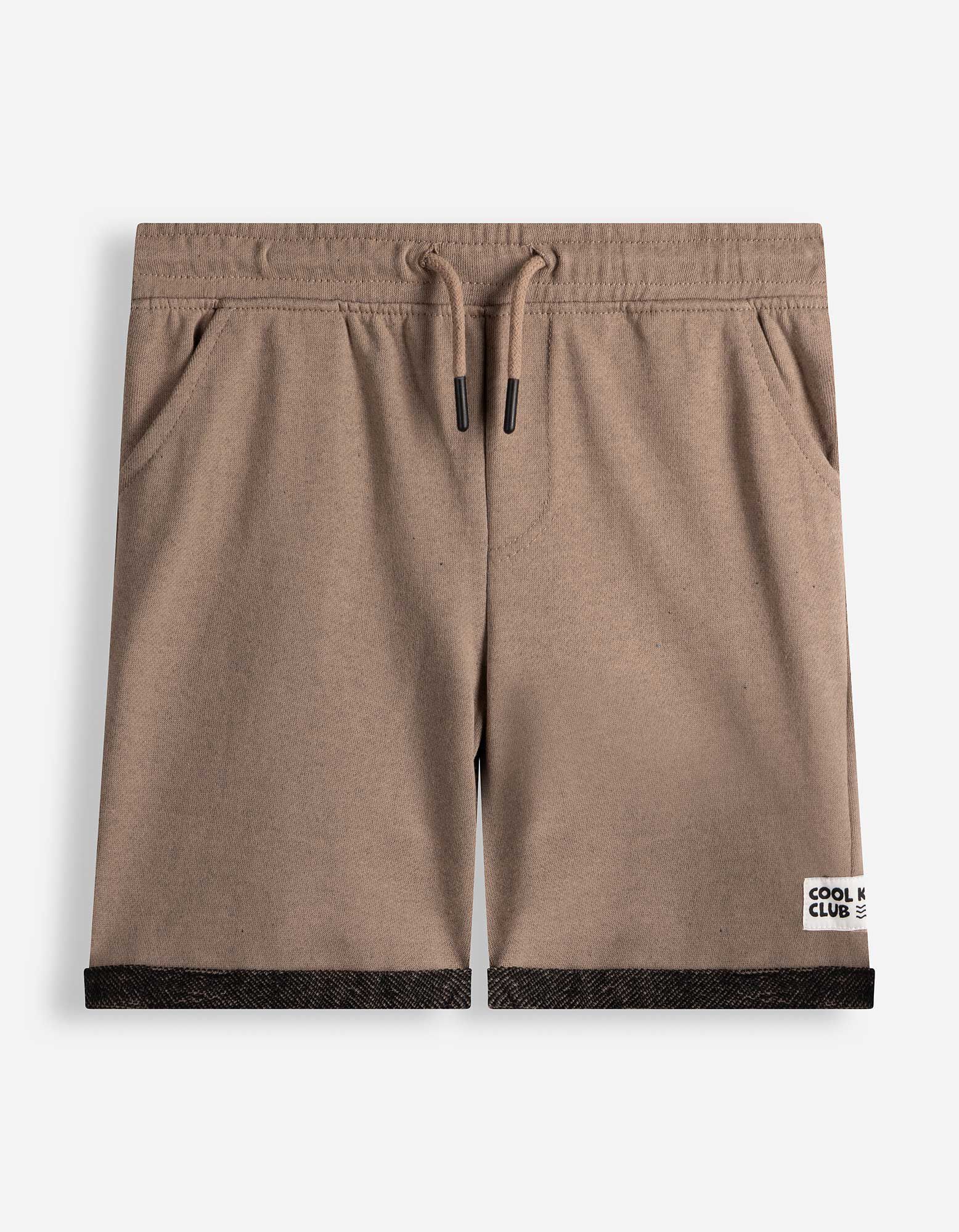 Shorts - Fixierter Beinumschlag - Taupe