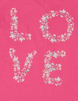 T-shirt - Glitterprint - pink