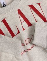 Sweatshirt - Tekst - lichtgrijs