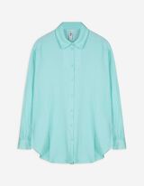 Chemise - Unicolore - turquoise
