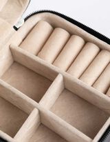 Schmuckbox - einfarbig - schwarz