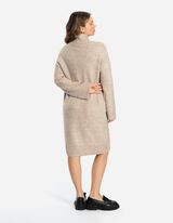 Pletena haljina - Podignuti ovratnik - bez