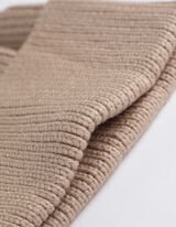 Čepice - Ohrnutý lem - béžová