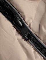 Weste - Kapuze - hellbraun